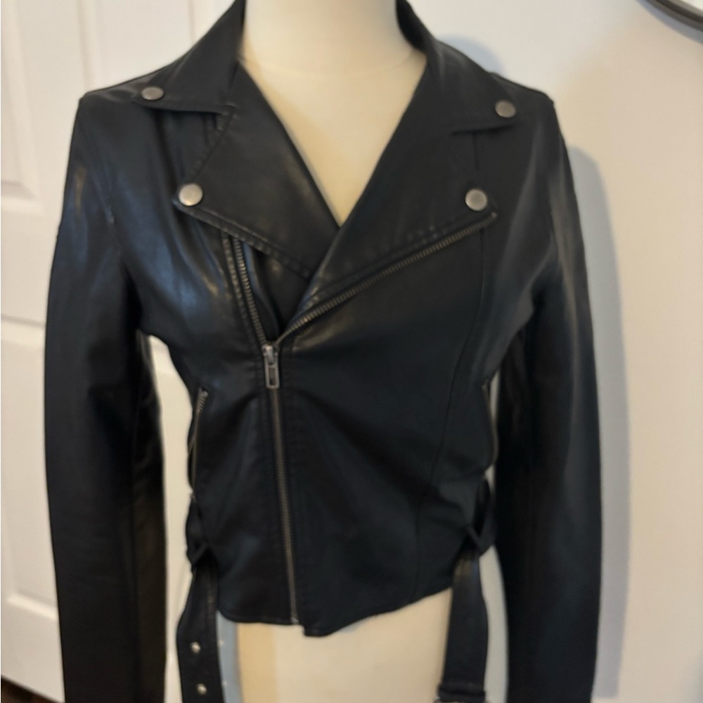 Brandy Melville Black Leather Jacket